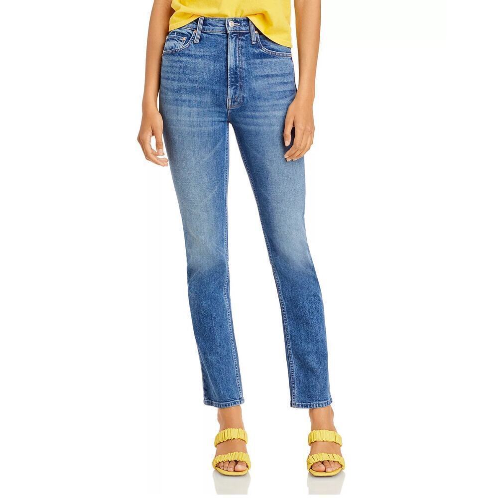 MOTHER Rider Skimp Women's Straight Leg Jeans in Blue